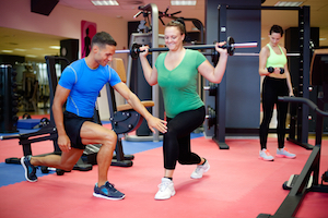 woman in gym
