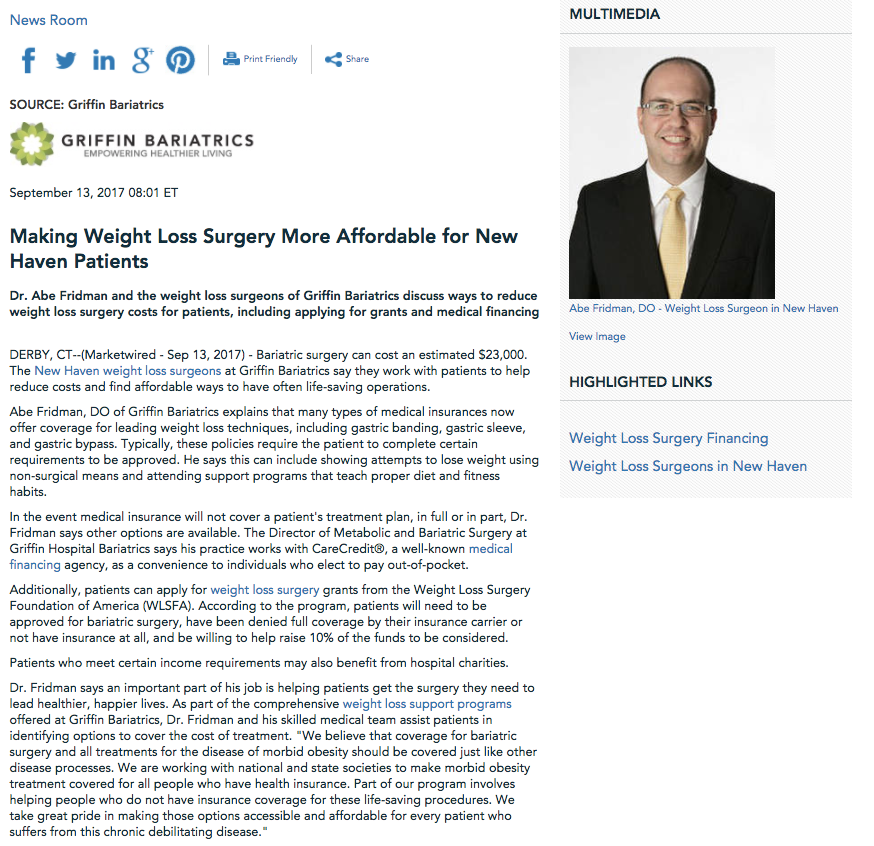 Making Weight Loss Surgery More Affordable For New Haven Making Weight Loss Surgery More Affordable For New Haven